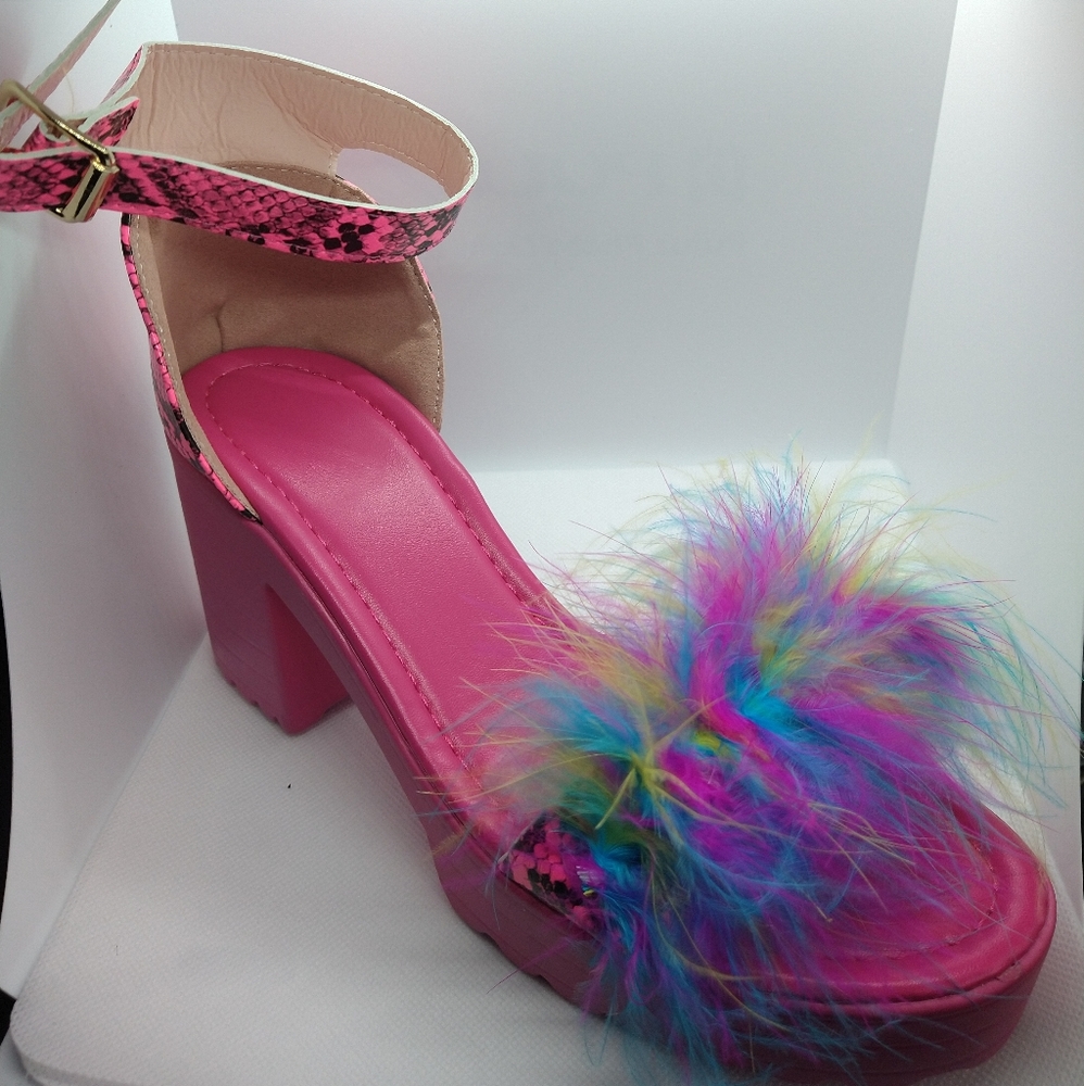 Open toe heels